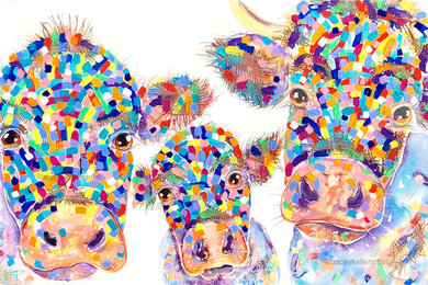 They Lactose and Have Hooves! | Three Cows Painting