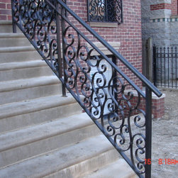 Entrance stairs iron railing - Products