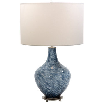Uttermost Cove Cobalt Blue Table Lamp