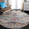 Safavieh Madison Mad419F Contemporary Rug, Gray and Turquoise, 2'2"x12'0" Runner