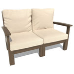 Highwood USA - Bespoke Loveseat, Dune/Weathered Acorn - Welcome to highwood.  Welcome to relaxation.