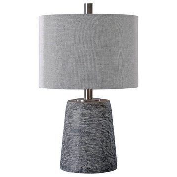 Uttermost 27160-1 Duron 1 Light 23" Tall Table Lamp - Grey Wash