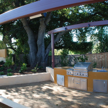 back yard design in saratoga
