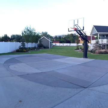 Bryant S's Pro Dunk Diamond Basketball System on a 50x35 in Kaysville, UT
