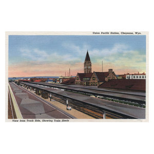 POSTER STOPOVER EXCITING LAS VEGAS NEVADA USA TRAIN TRAVEL VINTAGE REPRO FREE SH