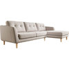 Corey Sectional - Light Gray, Right