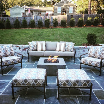Patio Update/Reconstruction, Brick Columns, Ornamental Gates, Lighting