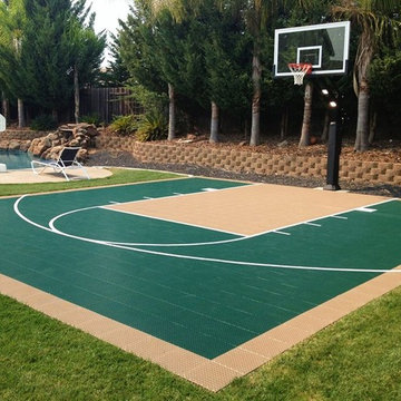 SnapSports - Backyard Home Court Build - Basketball Court