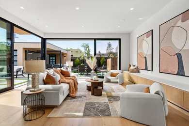 Inspiration for a scandinavian living room remodel in San Francisco
