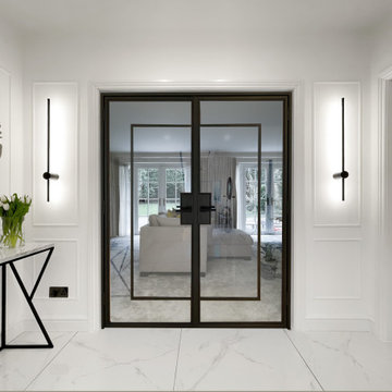 Black & White Luxury Hallway Entrance
