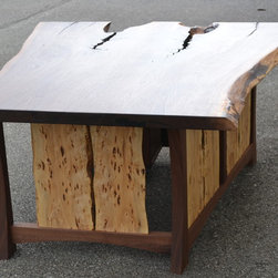 Live Edge Walnut Executive Desk - Desks And Hutches