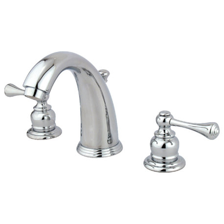 Kingston Brass Widespread Bathroom Faucet, Polished Chrome