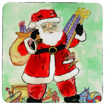 Betsy Drake Santa Claus Coaster Set of 4