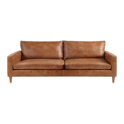 John Lewis Bailey Grand Semi-Aniline Leather Sofa - Sofas