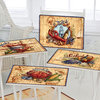 Seafood market TV Trays, Set of 4 With Stand