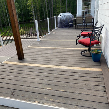 Monroe, Georgia DekTek Tile's Concrete Decking Deck Remodel