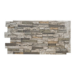 DURANGO FAUX STACKED STONE- 24"H x 48"W - Wall Panels