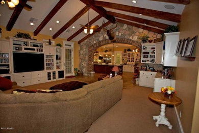 Country living room photo in Phoenix