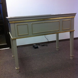 Modern Classic Gold trimmed vanity - Bathroom Cabinets