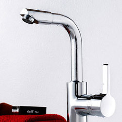 Chrome Finish Solid Brass Bathroom Sink Tap T0609 - Bathroom Sink Faucets
