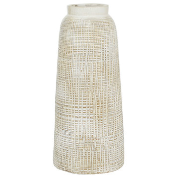 Coastal White Ceramic Vase 24826