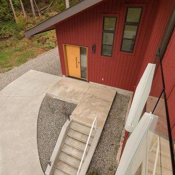 Front Entry and Concrete Stairs