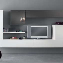 Modern Wall Unit Exential Y25 by Spar - $4,629.00 - Entertainment Centers And Tv Stands