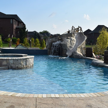 Backyard Boating Gunite Pool with ecoFinish KON