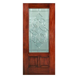 VENETIAN - MAHOGANY VENETIAN EXTERIOR DOOR (1-3/4") - Windows And Doors