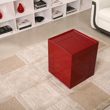 Red Gloss End Table / Mini Bar - $470.88