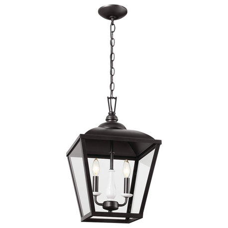 Kichler Homestead Dame 19" 2-Light Pendant 52474AVI, Anvil Iron