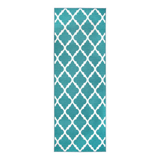 My Magic Carpet Dula Washable Runner Rug 2.5'x7' - Light Sage Green