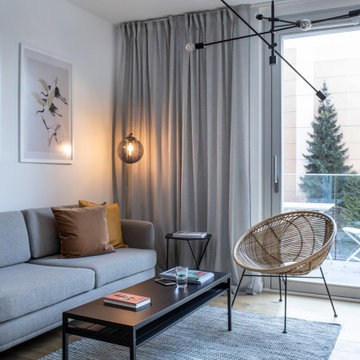 INTERIORFOTOGRAFIE von Wohnungseinrichtungen im skandinavisch, modernen Stil
