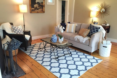 Living room - living room idea in Boston
