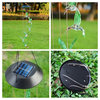2-Piece Solar Color Changing Led Wind Chime Light Hummingbird xmas Tree
