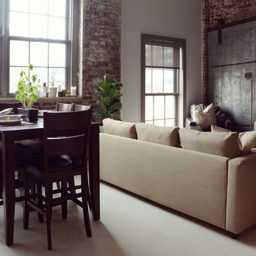 My Houzz: A Moody, Monochromatic Industrial Loft in Boston