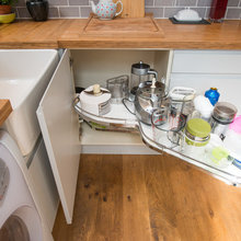 Corner cabinet pull out  shelves