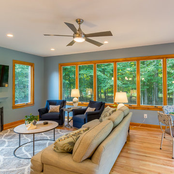 Andersen casement windows give great view of the backyard.