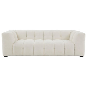 Safavieh Couture Petryna Boucle Tufted Sofa Ivory