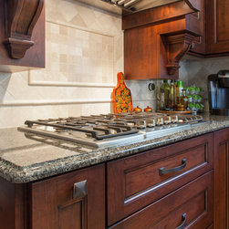 Custom Cherry Galze Kitchen - Kitchen Countertops