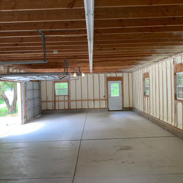 General Contract of Garage Fit-out, Insulation, Drywall, Doors & Concrete Floor