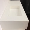 ADM Rectangular Countertop Sink, White, 48", Glossy White