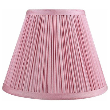 Softback Mushroom Pleated Lamp Shade, 5x9x7", Pink, Single