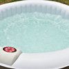 Goplus Inflatable Bubble Massage Spa Hot Tub 4 Person White