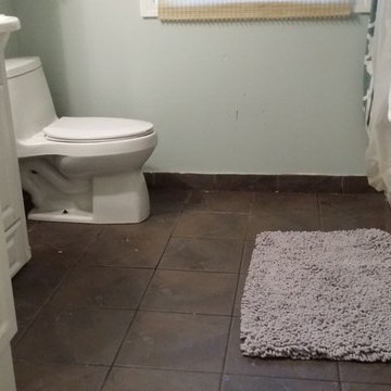 New Bathroom Demo and Tile Install