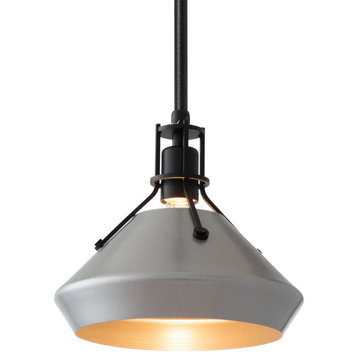Henry with Chamfer Pendant, Black Finish, Vintage Platinum Accents