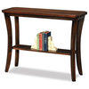 Leick Boa Wood Console Table in Chocolate Cherry