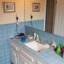 blue Bath remodel