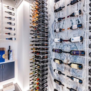 Striking Marble Wine Room