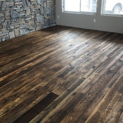 Reclaimed Mixed Hardwood Flooring Showing Natural Wood Variation - Hardwood Flooring